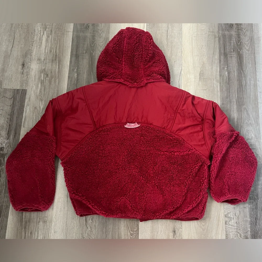 Free People Adventure Awaits Fleece Sherpa Hooded Jacket - Picture 8 of 12